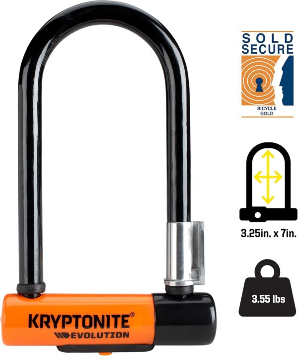 Kryptonite Evolution 11mm U-Lock with FlexFrame-U Bracket